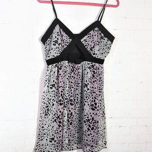 FOREVER 21 CHEETAH PINK & BLACK DRESS SIZE LARGE